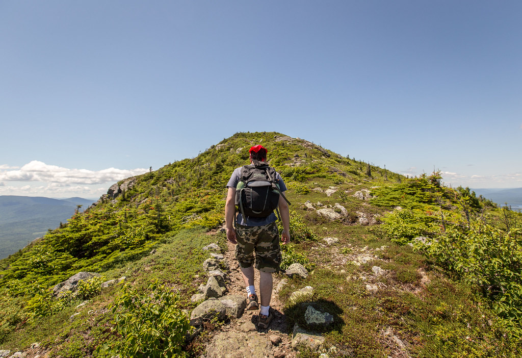 Hiking Avery Peak, Bigelow range, Appalachian trail.