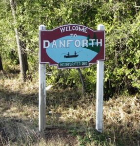 Danforth Town Sign