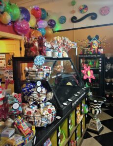 Picture of candy store counter