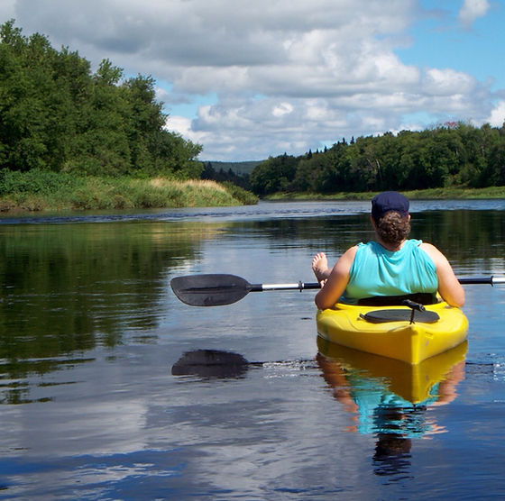 Kayaker on Aroostook river