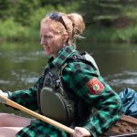 Registered Maine guide paddling