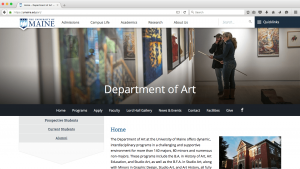 Department of Art screenshot