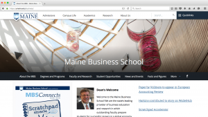 Maine Business School screenshot