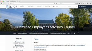 Classified Employees Advisory Council screenshot