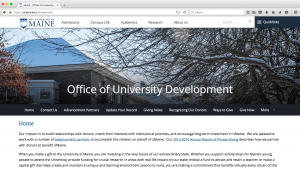 Office of University Development screenshot
