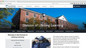 Division of Lifelong Learning screenshot