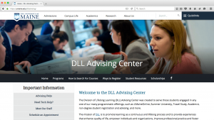 DLL Advising Center screenshot