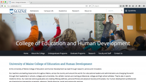 College of Education and Human Development screenshot