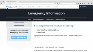Emergency Information screenshot