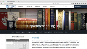 Department of English screenshot