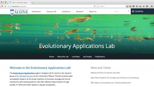 Evolutionary Applications Lab screenshot