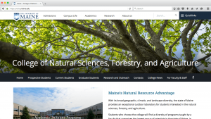 College of Natural Sciences, Forestry, and Agriculture screenshot