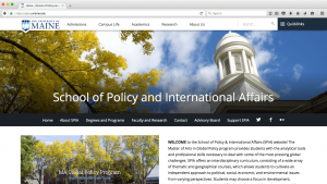 School of Policy and International Affairs screenshot
