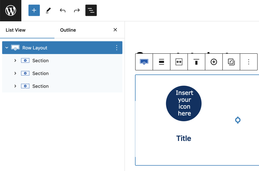 A screenshot depicting the row layout expanded.