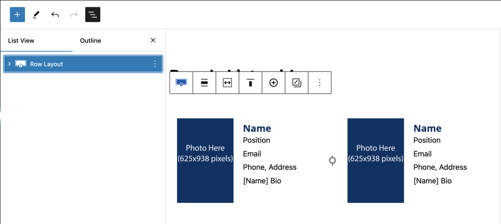 A screenshot depicting the document overview selection