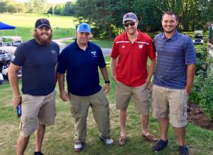 Group of golfers at tournament