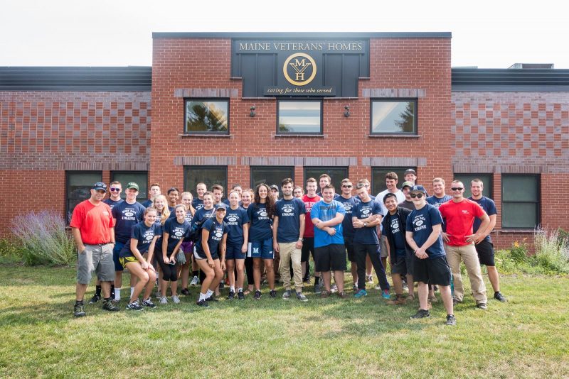 Volunteer group at the Maine Veterans Home in Bangor