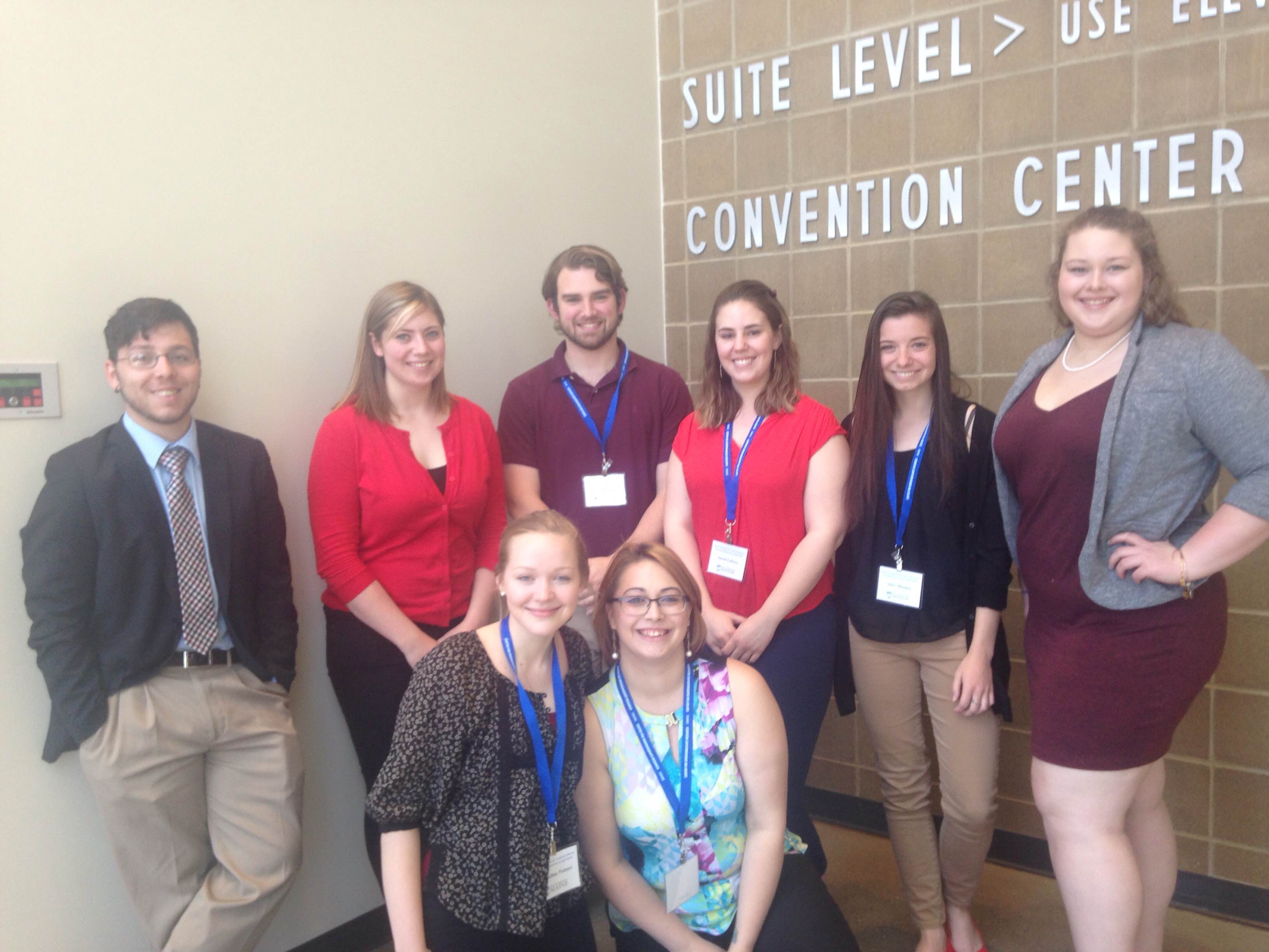 Chris Sargent, Grace Marshall, Drew Beaupre, Sarah LeFave, Alex Mooney, Shelby Colburn, Jacquie Palmer, and Morgan Jewett Kent at CUGR