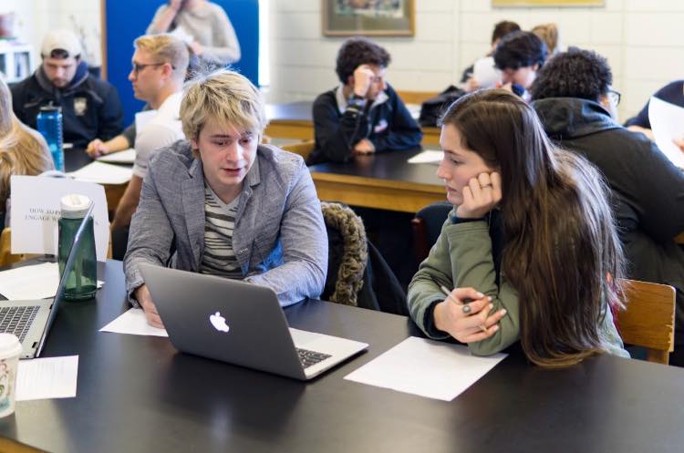 Students in class