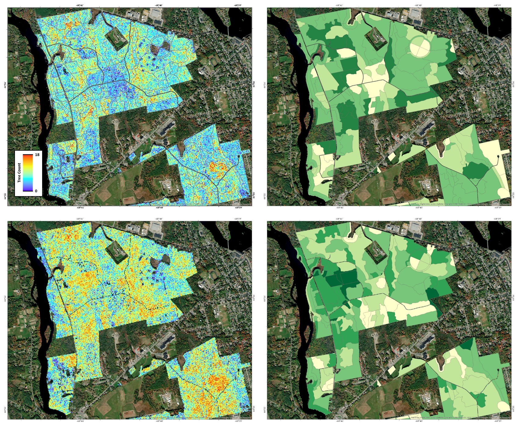 Enhanced Forest Inventory maps of the Demeritt Forest, UMaine
