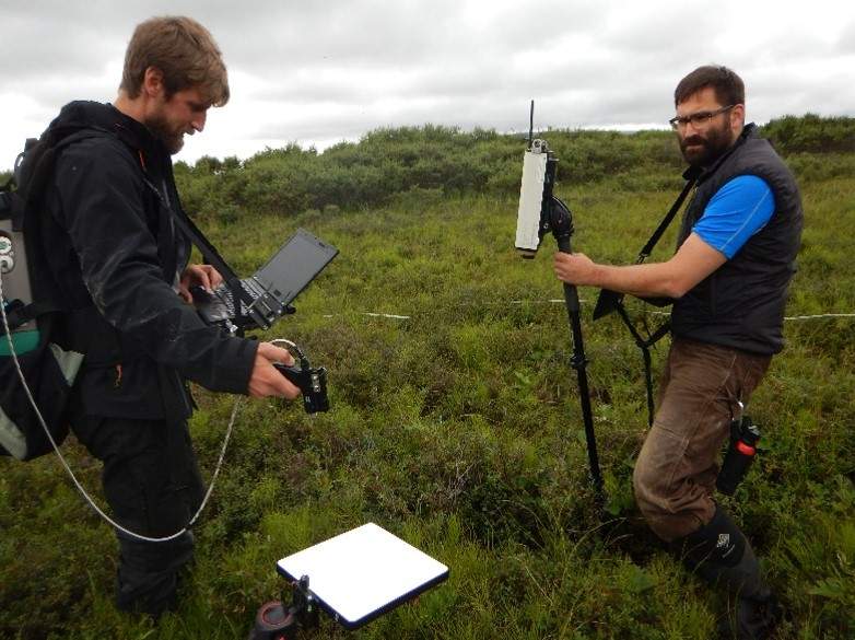 Field spectroscopy measurements in the tundra of Alaska