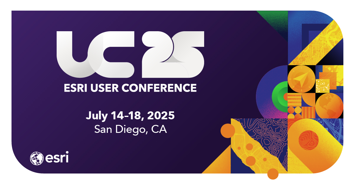 Graphic for the 2025 Esri User Conference