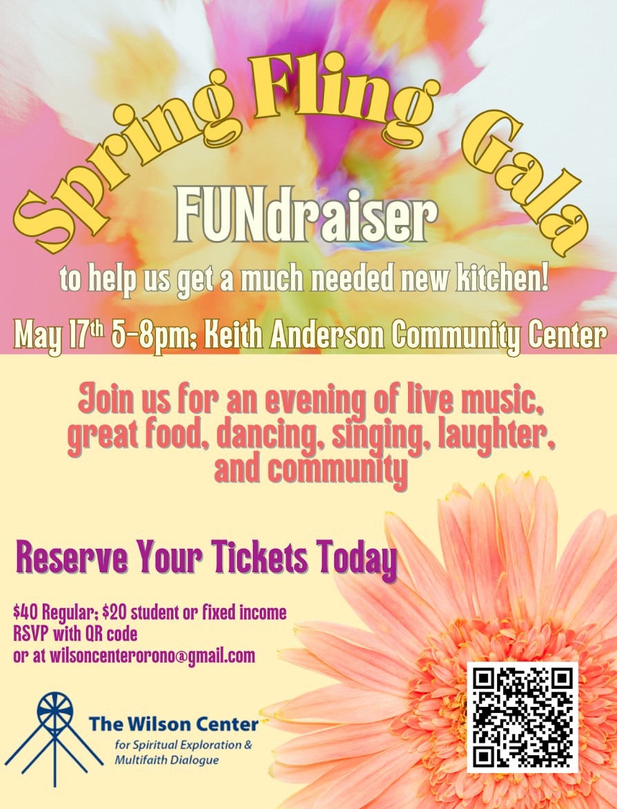 The flyer for the Spring Fling Gala at the Keith Anderson Community Center, Orono, on May 17, 2025 from 5-8 pm