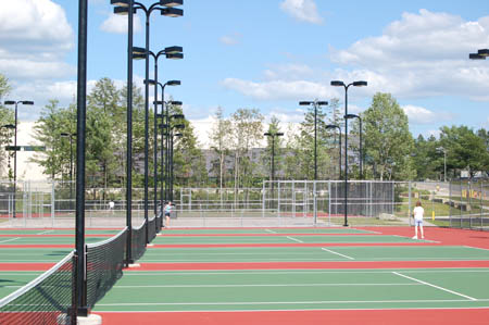 tennis courts