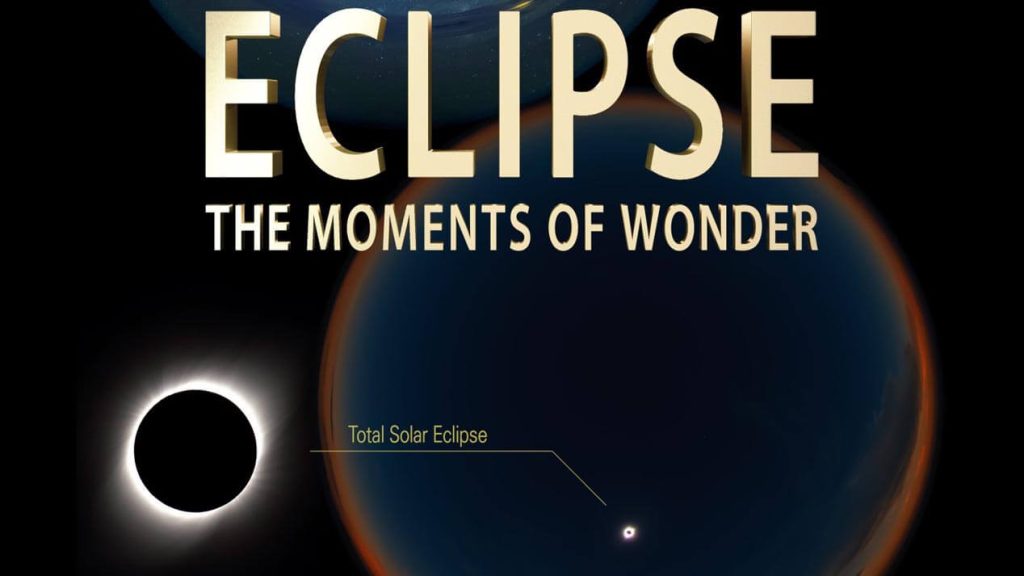 A photo of a poster for show about eclipses