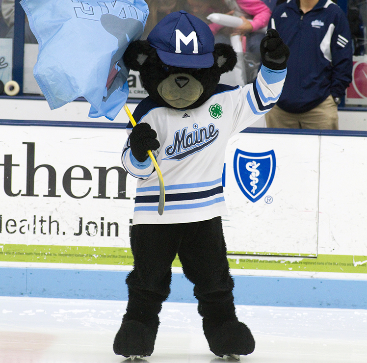 An archival photo of Bananas T. Bear