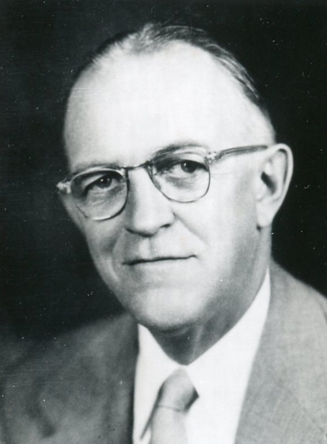 An archival photo of Dwight Demeritt