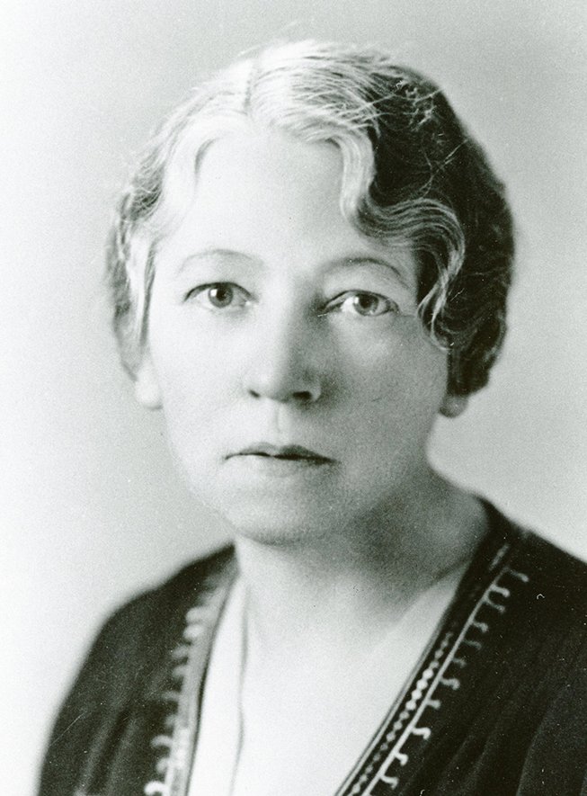 An archival photo of Edith Patch