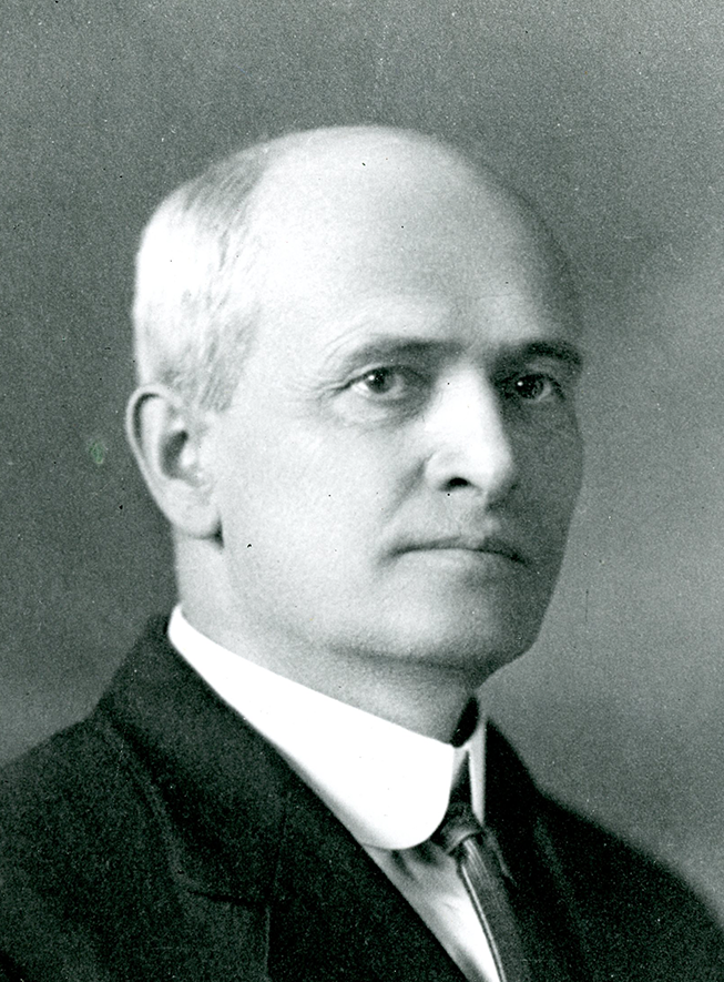 An archival photo of Leon Merrill