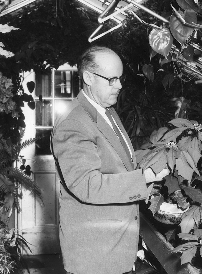 An archival photo of Roger Clapp