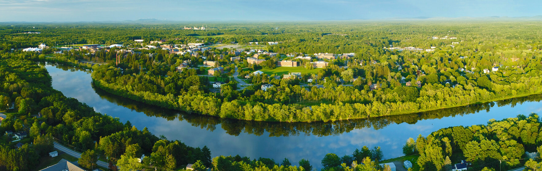 An aerial photo of Marsh Island